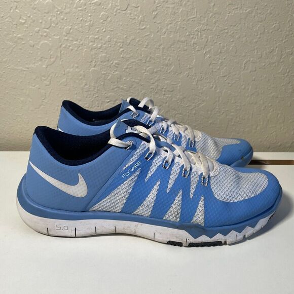 Nike Free Trainer 5.0 V6 AMP North Carolina PE white, size 8.5 723939-402 unc - Picture 2 of 9